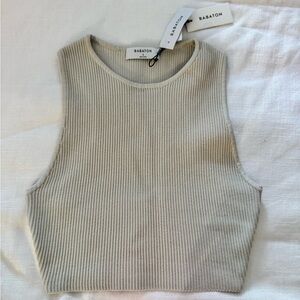 Babaton	SCULPT KNIT RACER CROPPED TANK